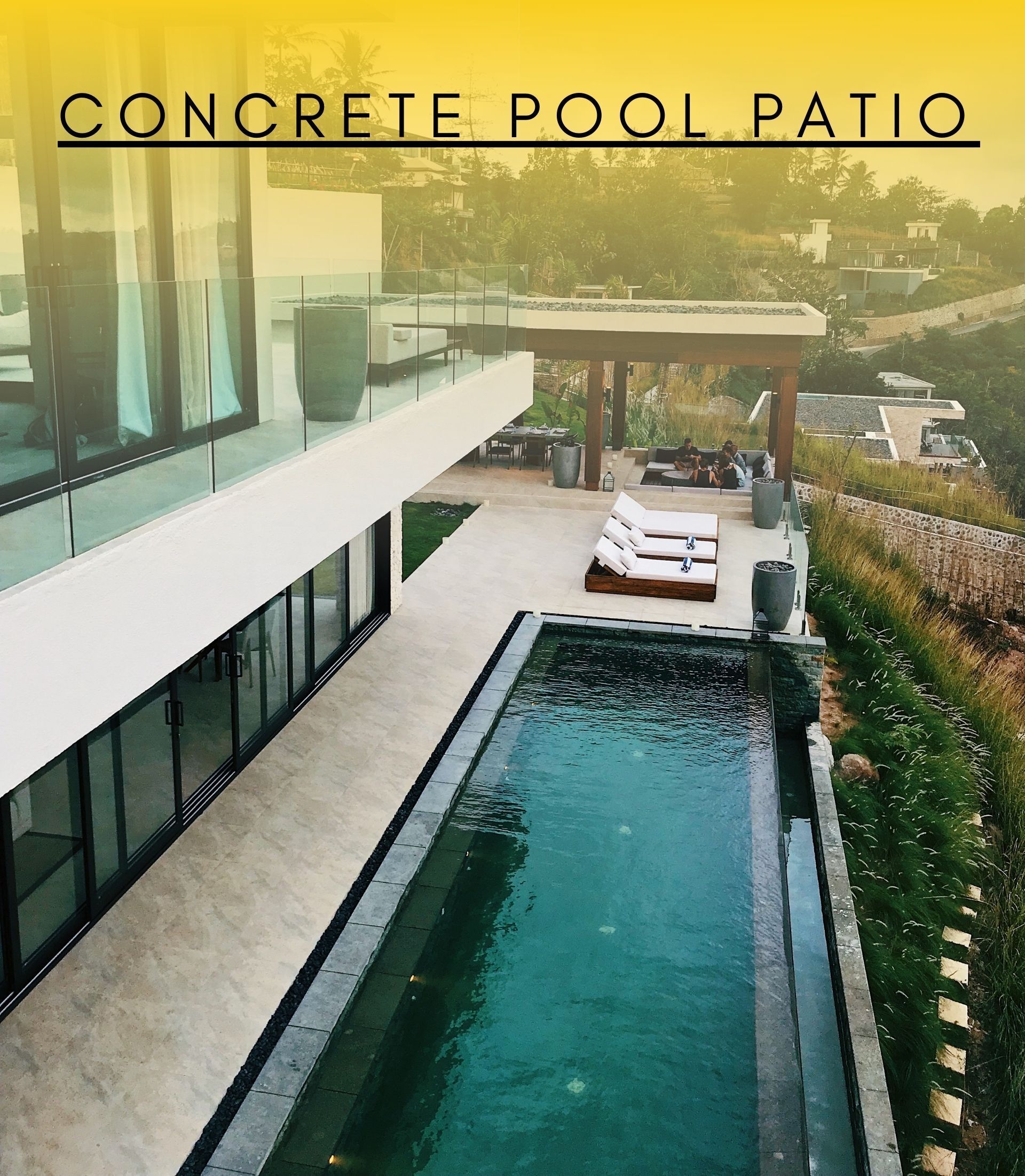 What Type of Concrete Is Used for Pool Patios?