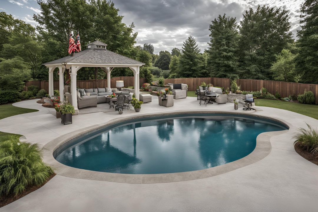 Pool paver installation