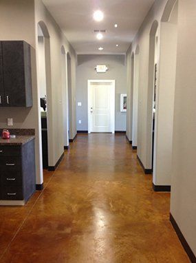 hallway to patient rooms