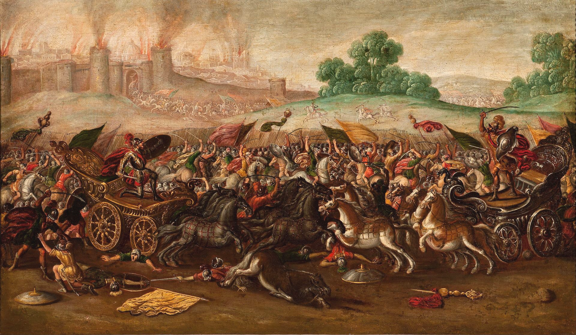 The Burning of Jerusalem by Nebuchadnezzar’s Army by Circle of Juan de la Corte