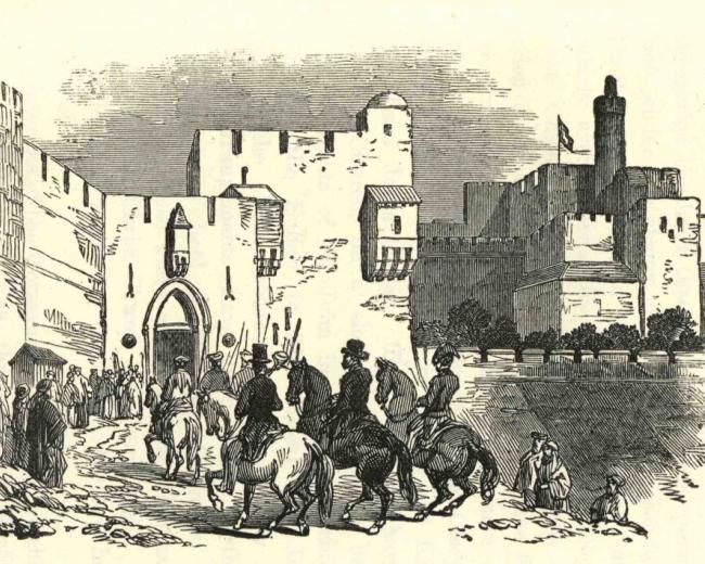 Bishop Alexander enters Jerusalem in 1842