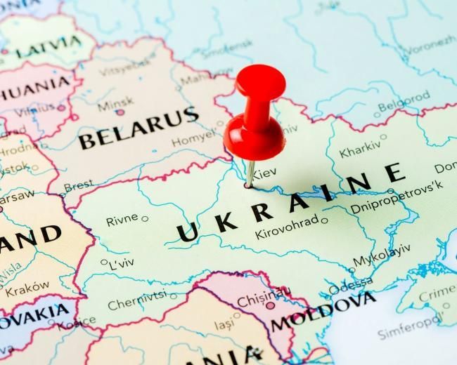 ukraine on the map