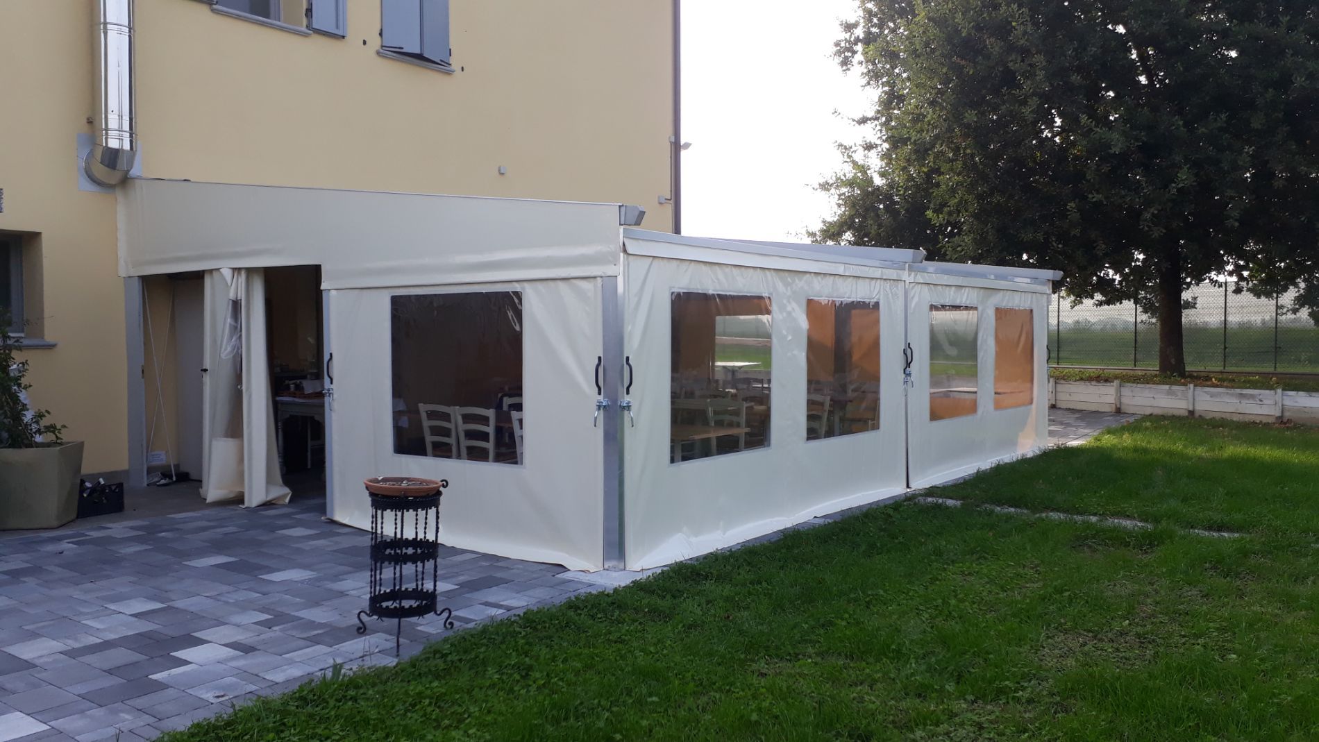 chiusure laterali in pvc per strutture esterne