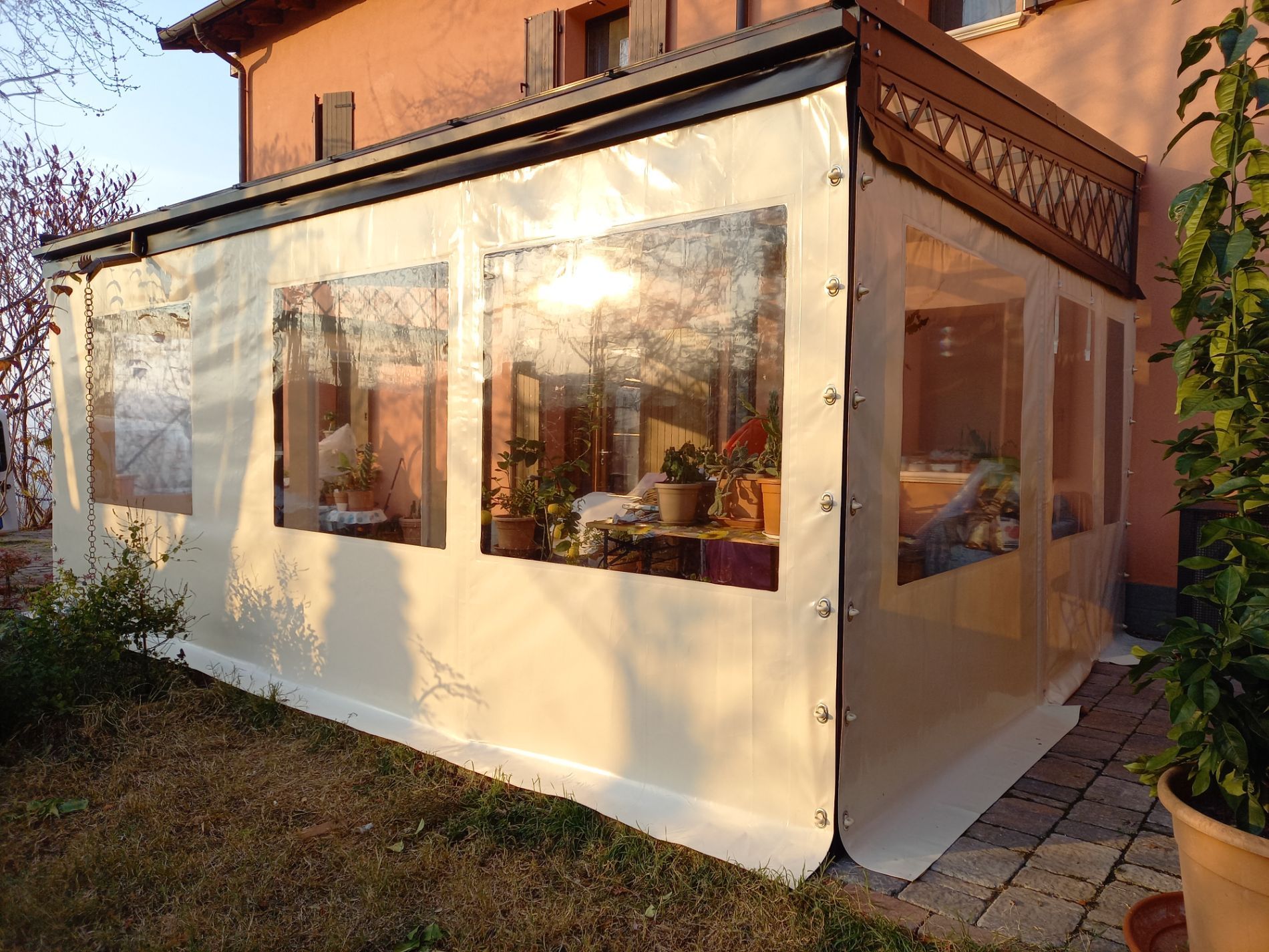 chiusure laterali in pvc per dehor