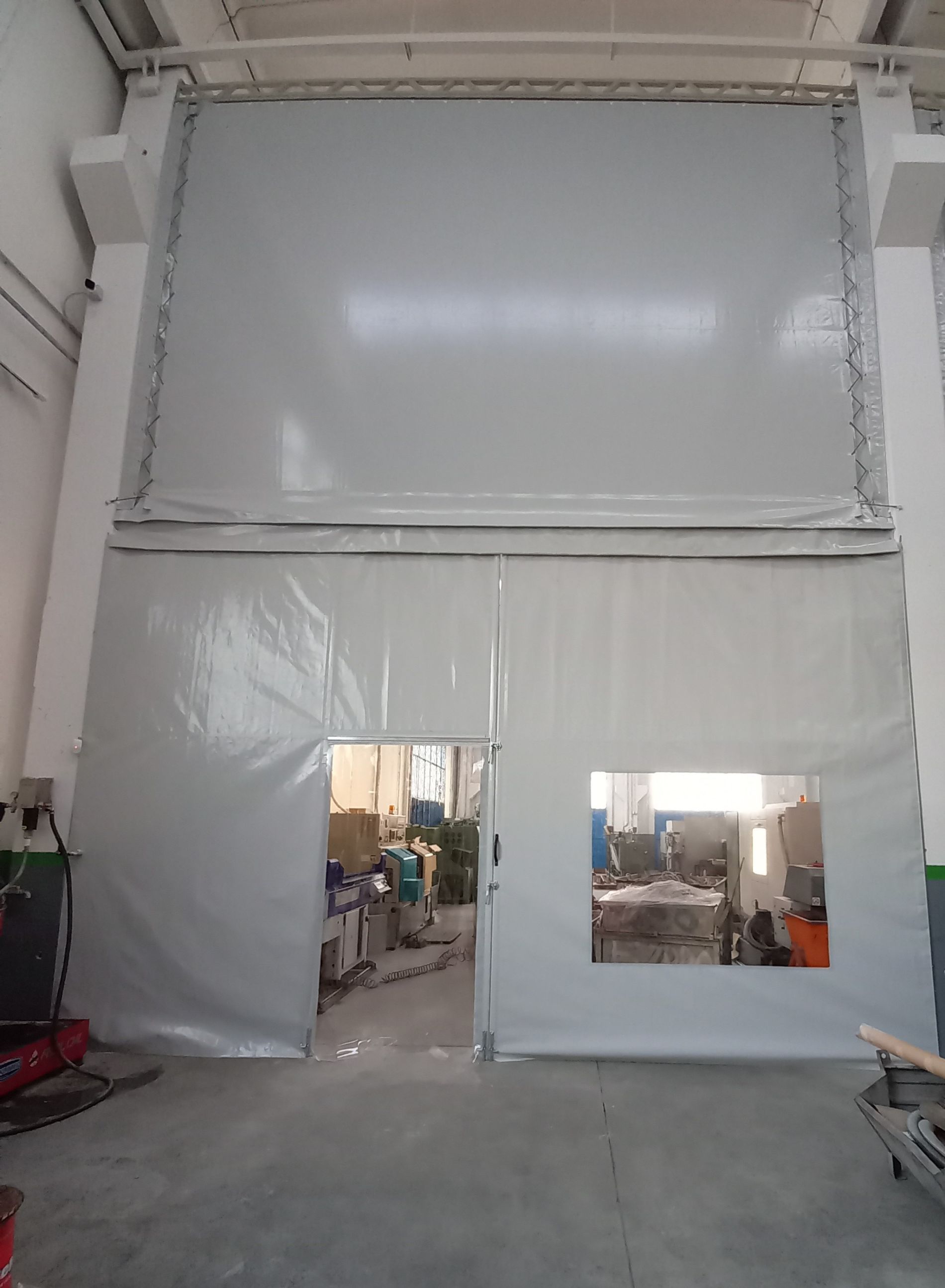 pareti divisorie in pvc per capannoni