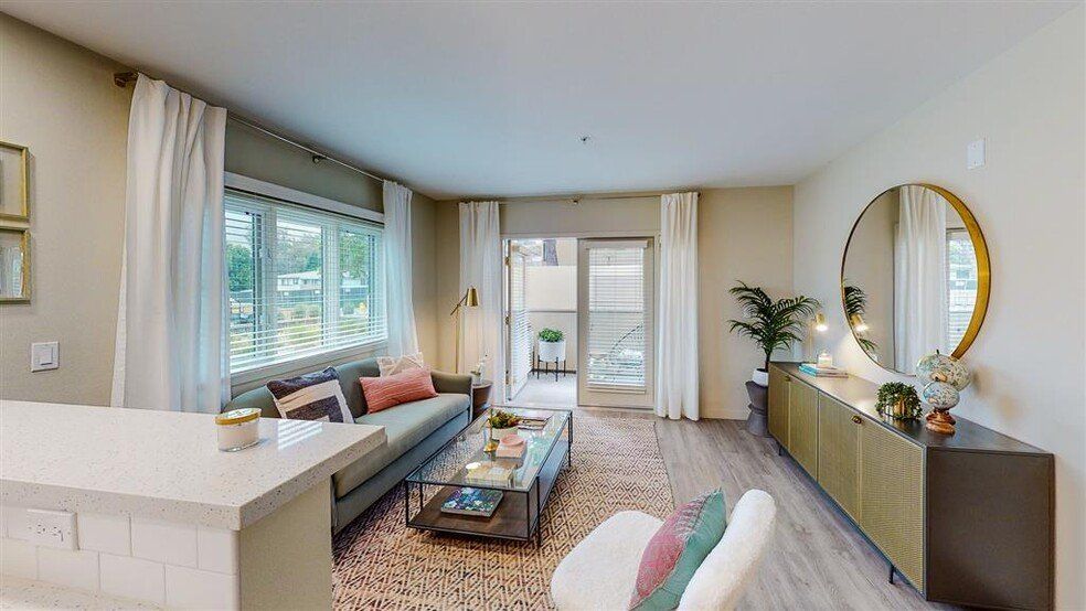 Living Room Sideview at Chase Knolls Apartments