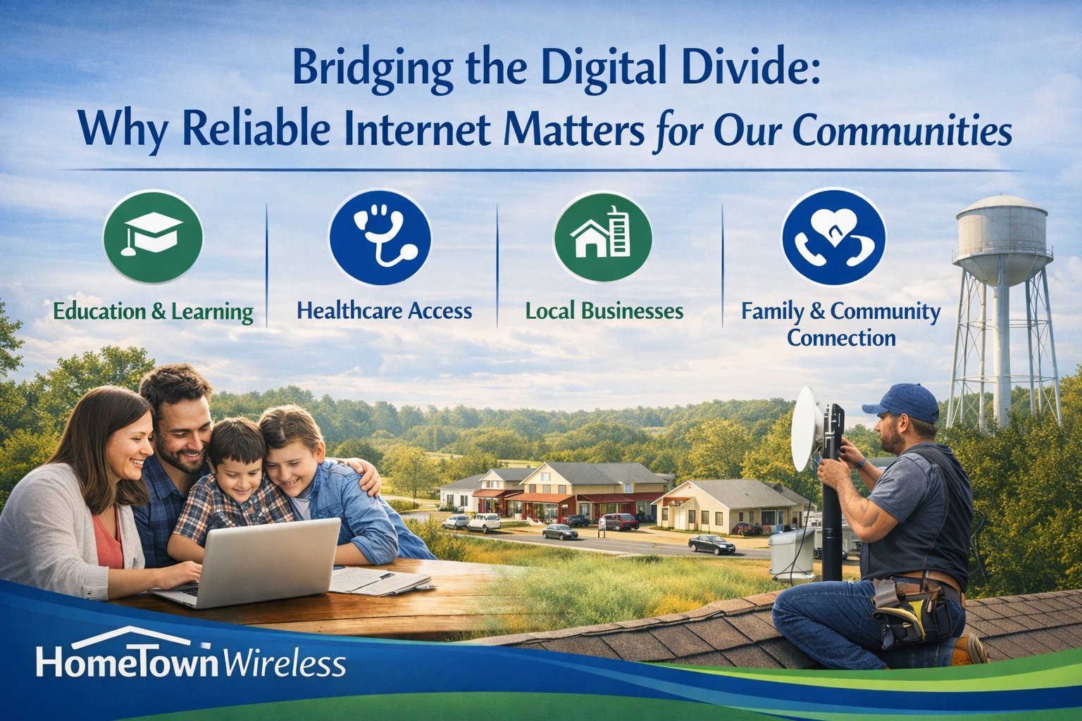 In his lifelong work for equality and justice, Martin Luther King Jr. reminded us that access creates opportunity — and opportunity strengthens communities.
Today, one of the most powerful tools for access is reliable, high-speed internet.
From education and healthcare to small businesses and staying connected with loved ones, dependable internet is no longer optional. It’s essential for building strong, thriving, and connected communities — especially in local and rural areas.
Internet Is No Longer a Luxury — It’s a Community Necessity
Reliable internet impacts nearly every part of daily life:
 Education: Students rely on internet access for homework, research, virtual classrooms, and college applications
 Healthcare: Telehealth appointments, prescription management, and remote monitoring depend on stable connections
 Local Businesses: Online reviews, digital payments, scheduling, and marketing keep small businesses competitive
‍‍‍ Family Connections: Video calls, messaging, and shared moments across distance require dependable service
️ Civic Engagement: Local news, emergency alerts, and community updates rely on fast, accessible internet
When internet service is slow, unreliable, or inconsistent, communities don’t just experience inconvenience — they experience missed opportunities.
The Digital Divide Still Exists — and It Matters
Dr. King spoke often about fairness and equal opportunity. In today’s world, the digital divide remains one of the most significant barriers to both.
Communities without reliable internet face challenges like:
Students falling behind academically
Limited access to healthcare services
Small businesses losing customers to better-connected competitors
Families feeling isolated from essential services and loved ones
Bridging that divide isn’t just about technology — it’s about people, progress, and unity.
Why Community-Focused Internet Providers Make a Difference
Not all internet providers are the same.
Strong communities need internet service that offers:
✅ Consistent speeds — even during peak usage
✅ Reliable connections without constant dropouts
✅ Local support from people who understand the area
✅ Infrastructure designed for long-term community growth
A locally focused provider isn’t just delivering internet — they’re investing in the success of the community they serve.
Building Stronger Communities Through Connection
On Martin Luther King Jr. Day, we honor a legacy rooted in action, service, and progress.
Reliable internet helps level the playing field, bringing education, opportunity, and connection to every household and business — regardless of location.
When communities are connected, they are empowered.
When people are empowered, communities grow stronger — together.
Looking for Reliable Internet You Can Count On?
If you’re tired of dropped calls, buffering, or inconsistent speeds, it may be time for an internet provider built around your community — not corporate shortcuts.
 Contact HomeTown Wireless today to learn how reliable internet can support your home, business, and community.
