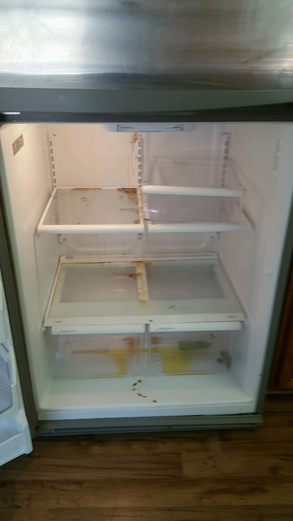 Before Refrigerator Cleaning — Yucaipa, CA — Sunshine Janitorial Service