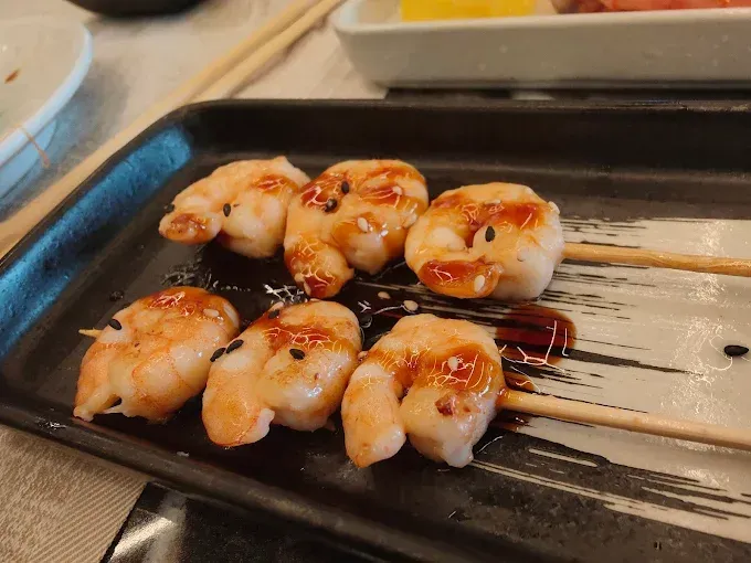 Gamberetti e verdure