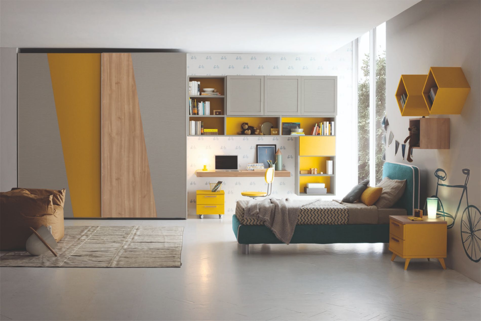 cameretta moderna per ragazzi