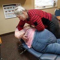 Woman with back problems