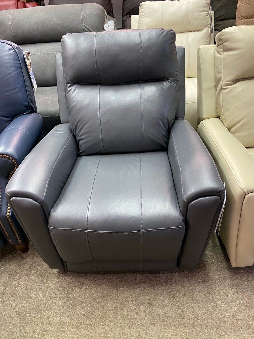 Gray Leather Sofa — Rocky Mount, NC — Viverette Furniture Inc