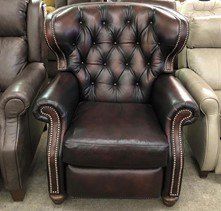 Beautiful Brown Leather Sofa — Rocky Mount, NC — Viverette Furniture Inc