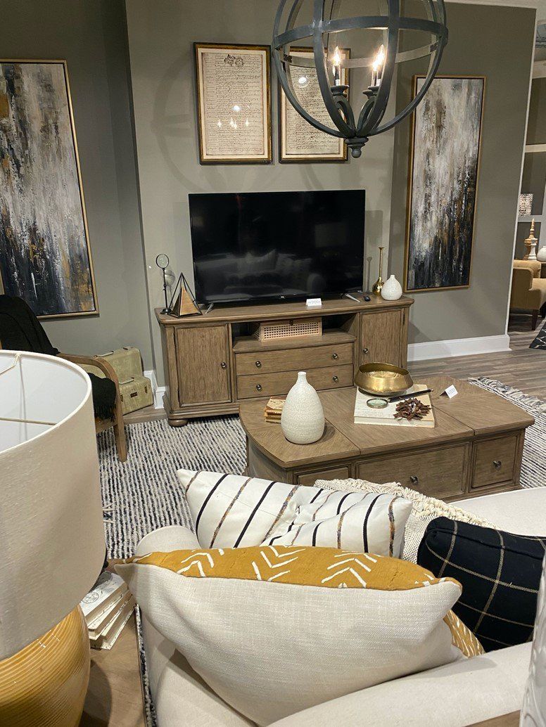 Beautiful Living Room Arrangement — Rocky Mount, NC — Viverette Furniture Inc