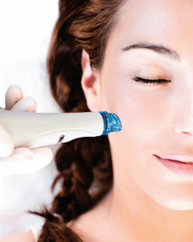 woman getting a facial massage