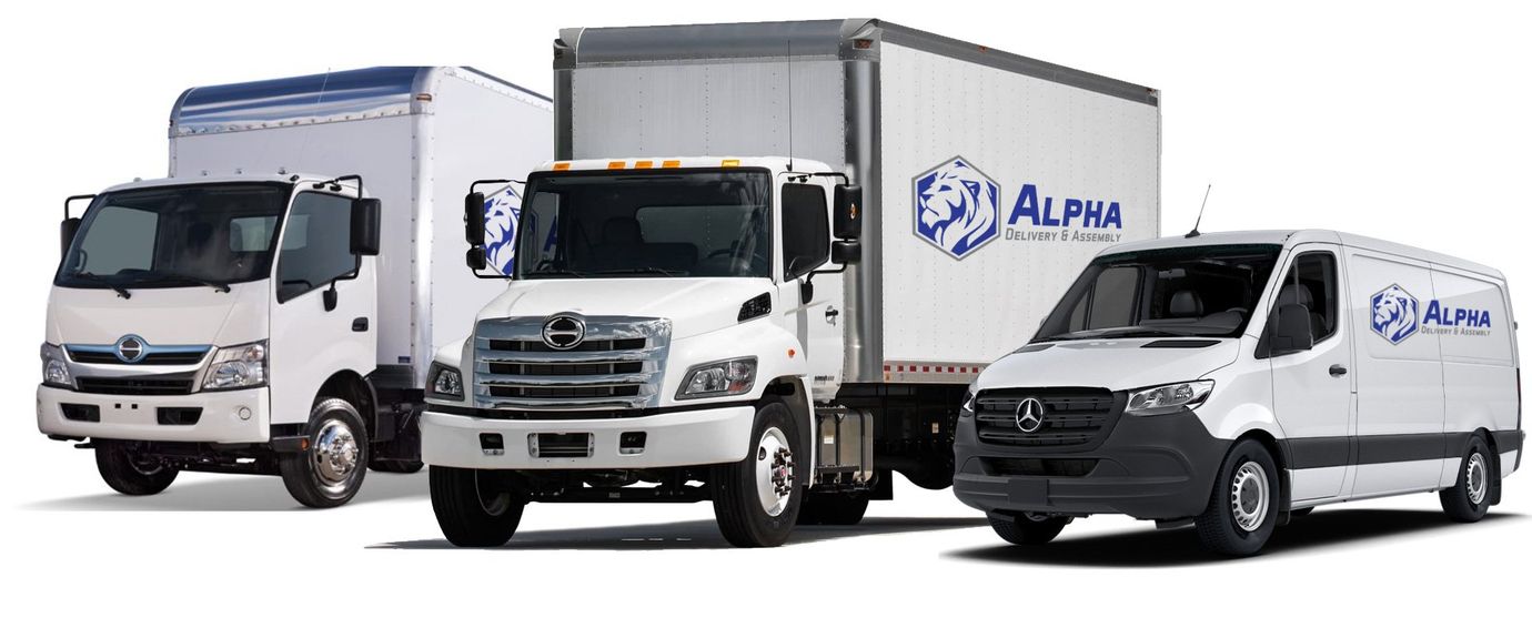 Alpha Delivery & Assembly trucks and van