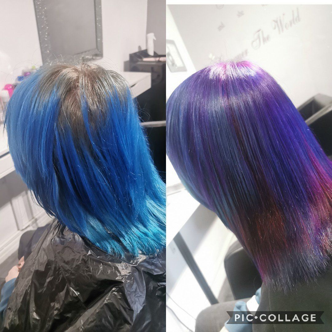 funky coloured hair