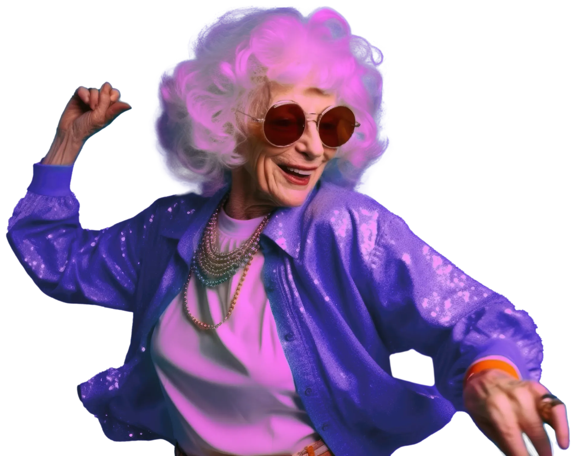 WOW-mummeli tanssii villisti.