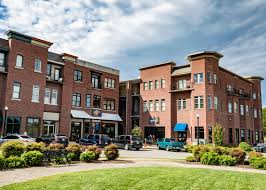 A large brick building.