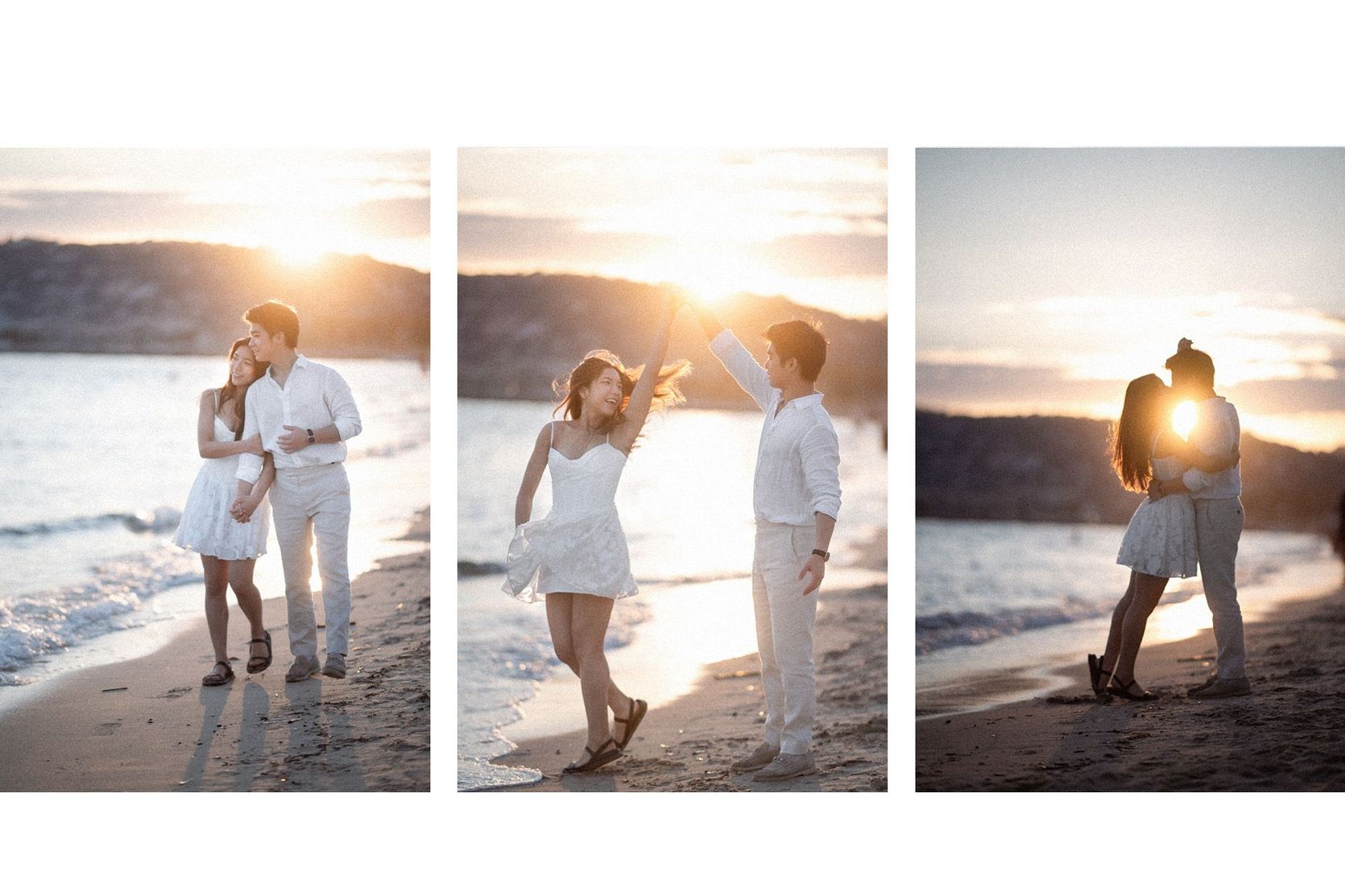 Engagement Photography on the Beach in Cannes, French Riviera.