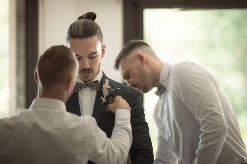The preparations before a wedding