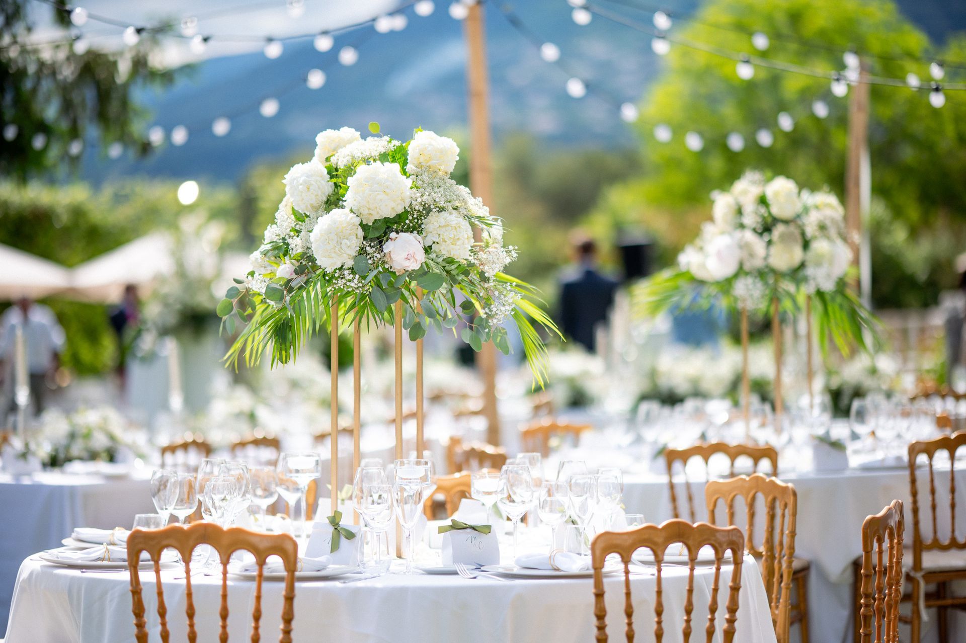 Décorations de table au lieu de réception Le Mas Baïeta près de Saint-Paul-de-Vence