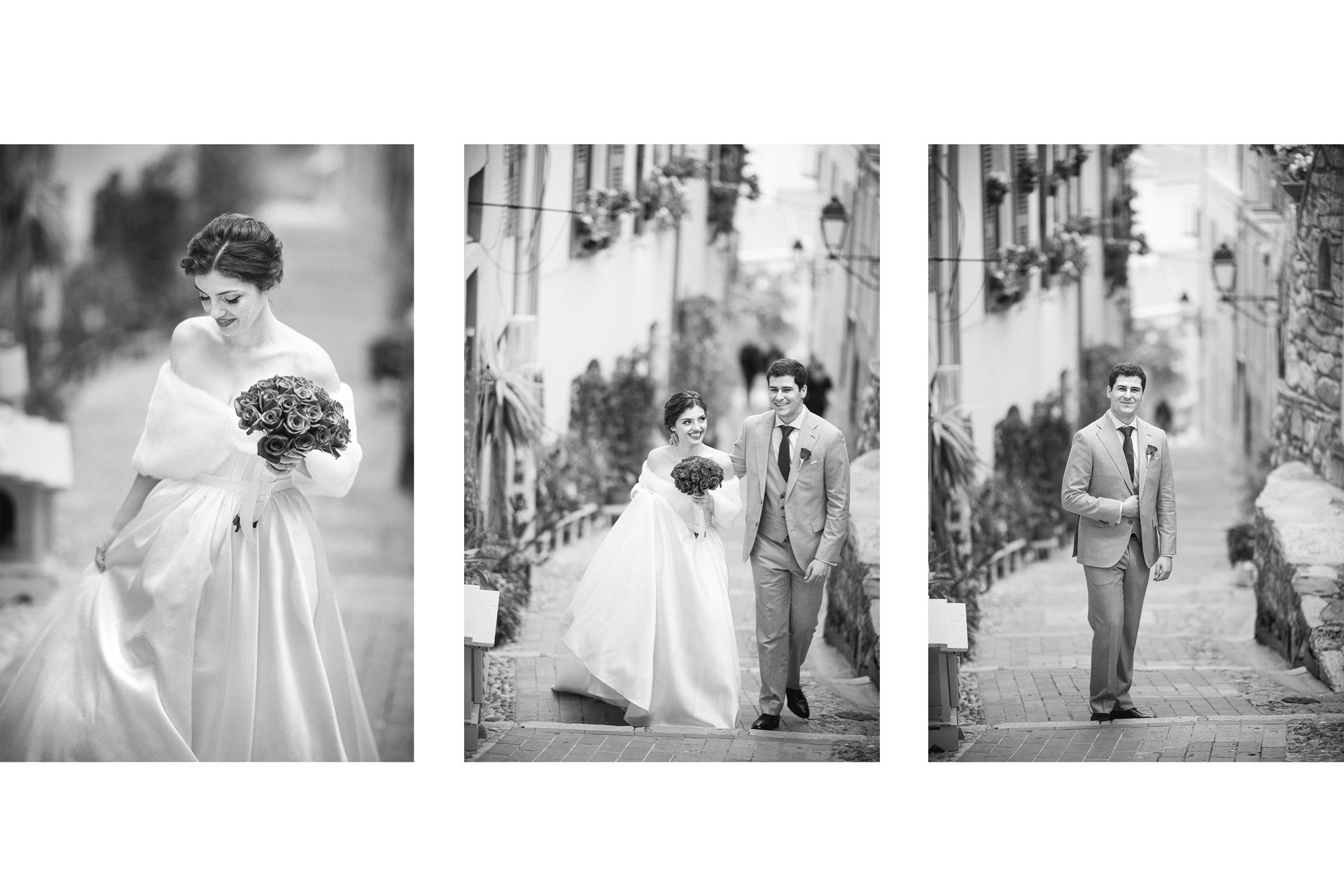 Fine art style wedding photography on the French Riviera.