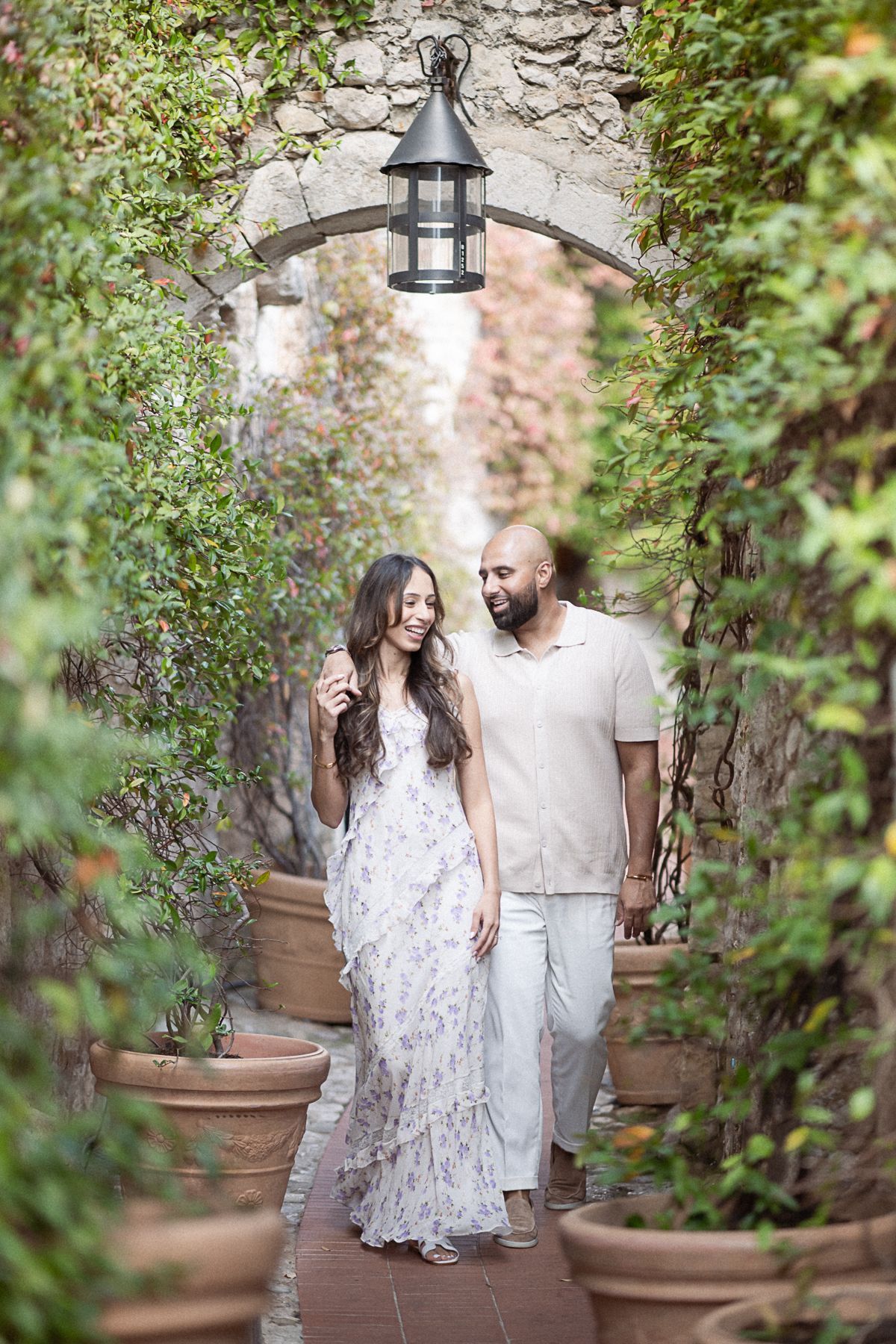 A romantic photoshoot in Eze, south of France