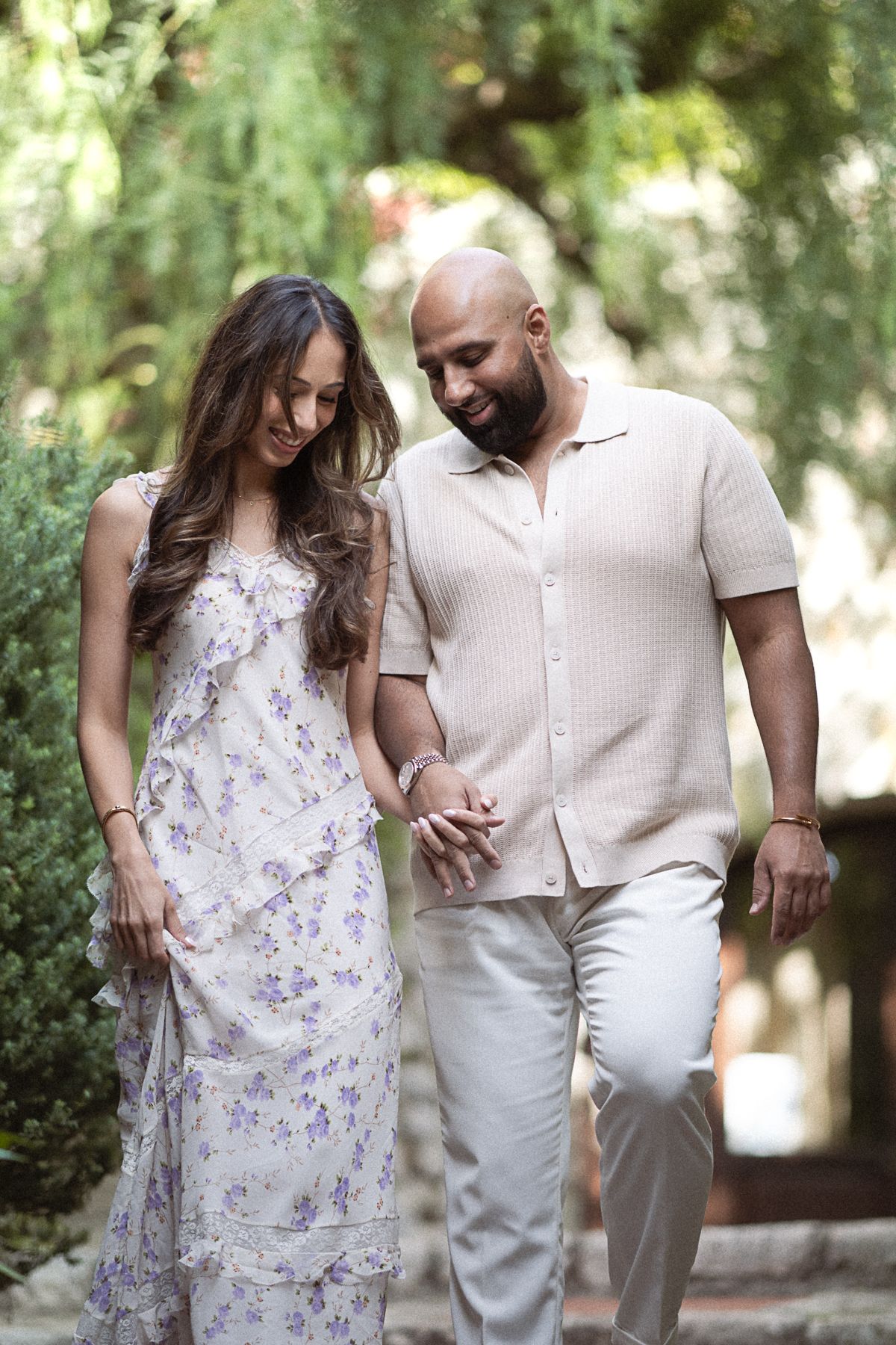 An engagement shoot in Eze, France