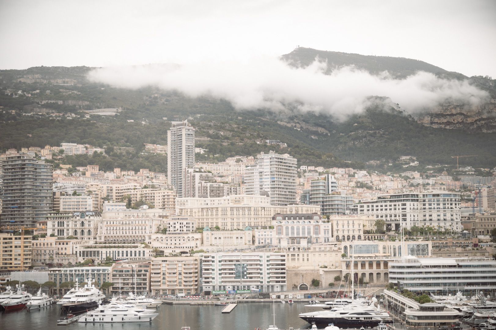 Monaco on a rainy day