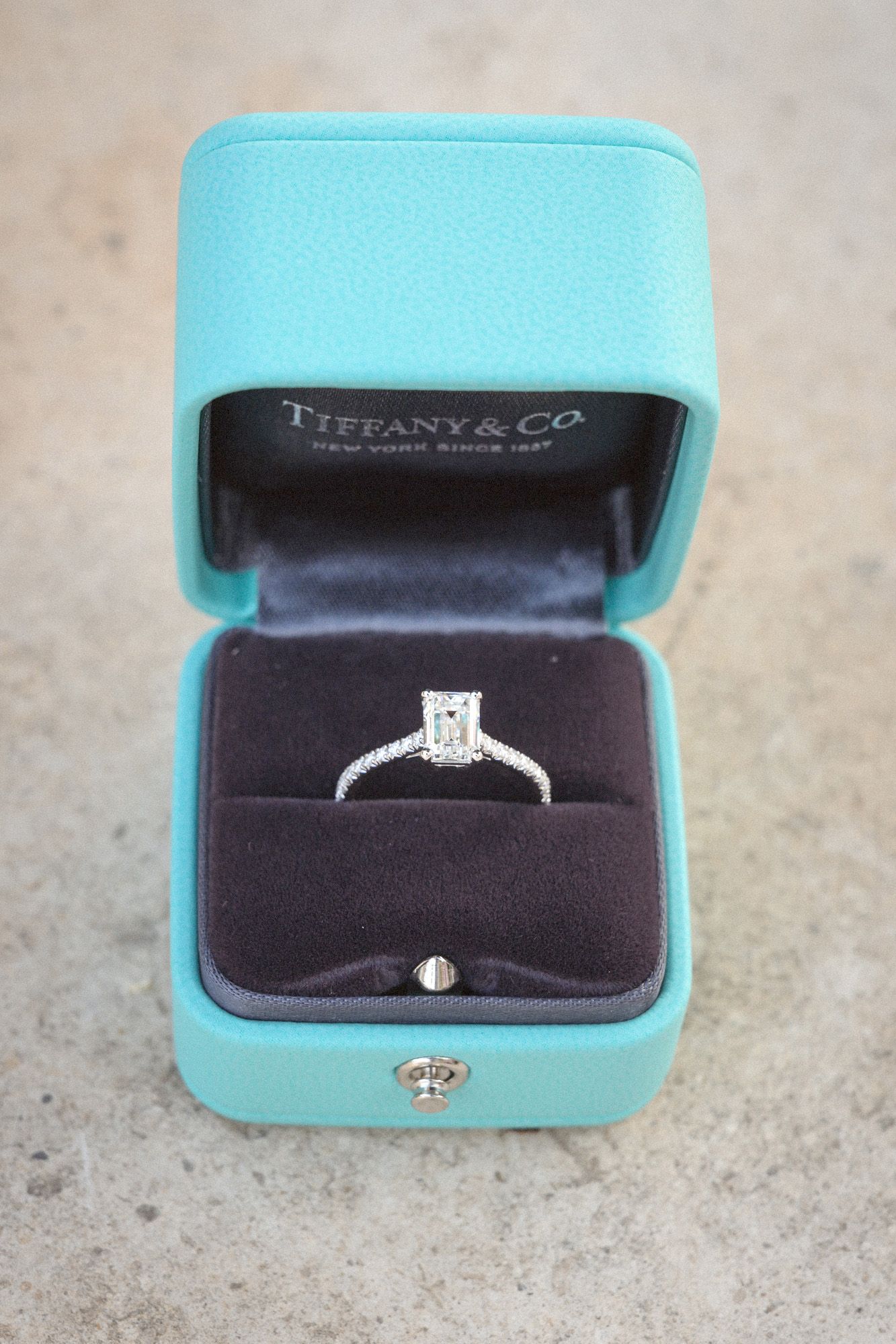 A diamond ring from Tiffany and Co in New York photographed on the French Riviera.