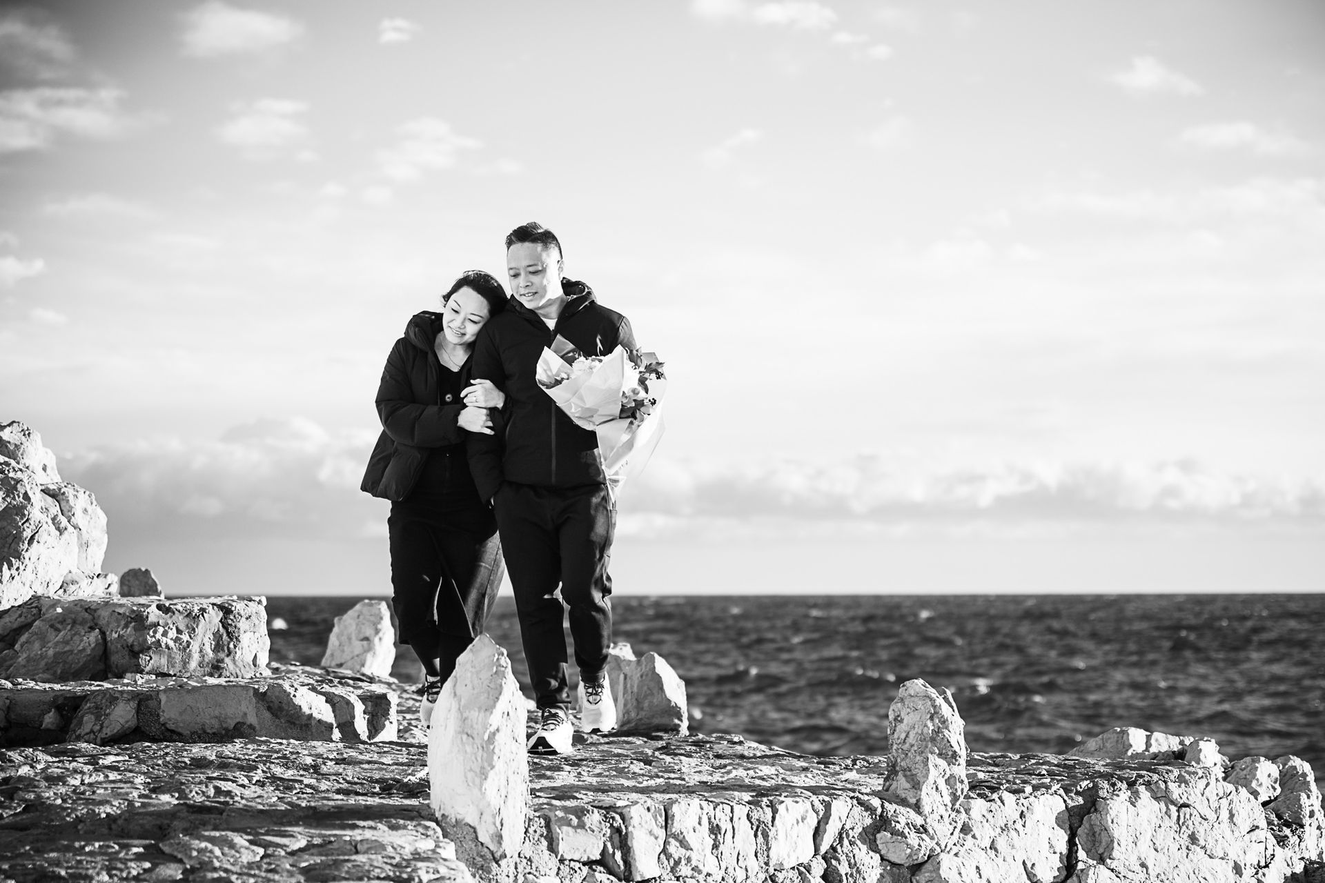 A Winter couple photography session in Nice on the French Riviera