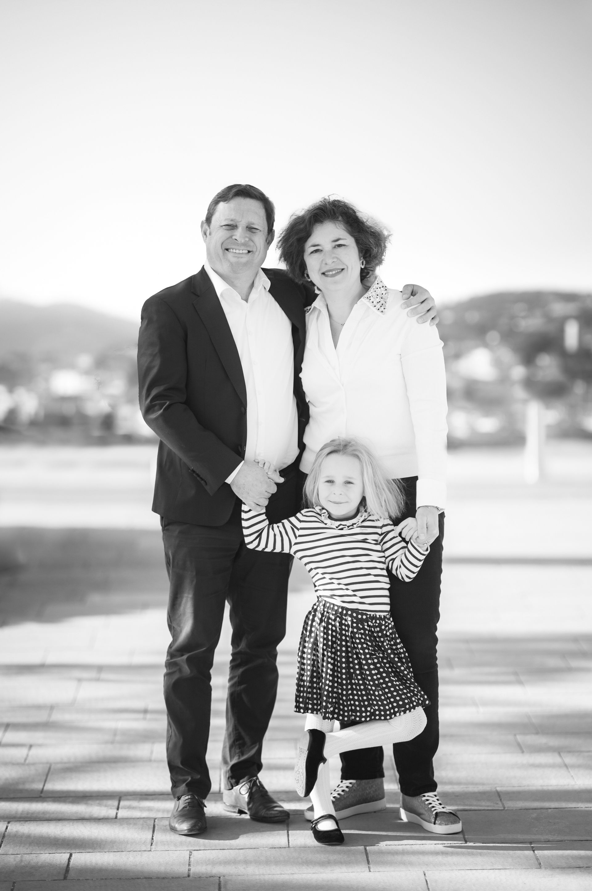 family portrait on the French Riviera