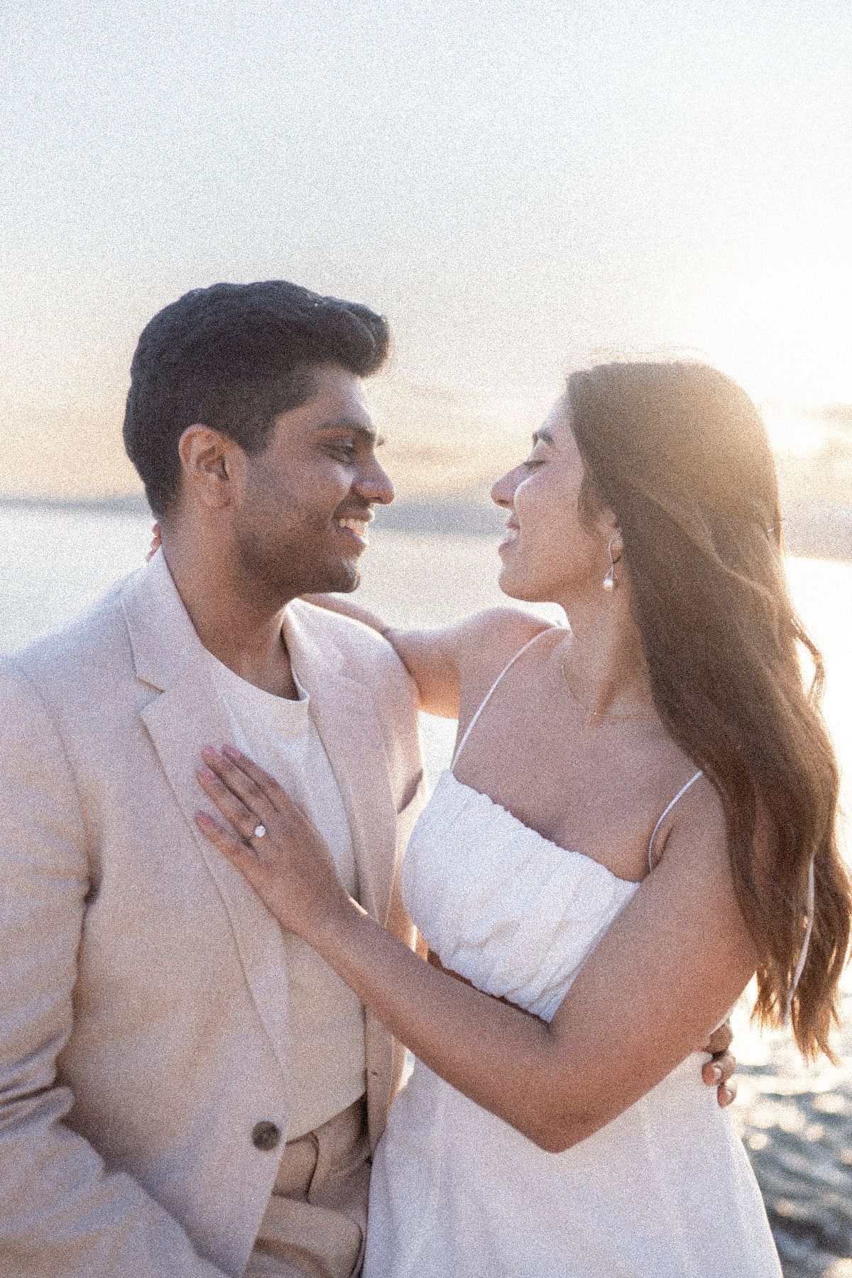 A couple photoshoot on Coco Beach on the French Riviera.