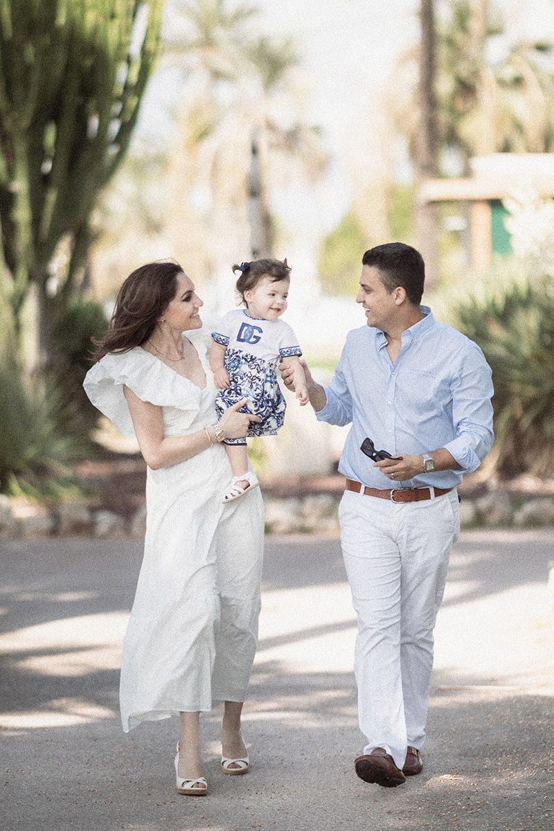 a relaxed, spontaneous style professional family portrait taken in Cannes France