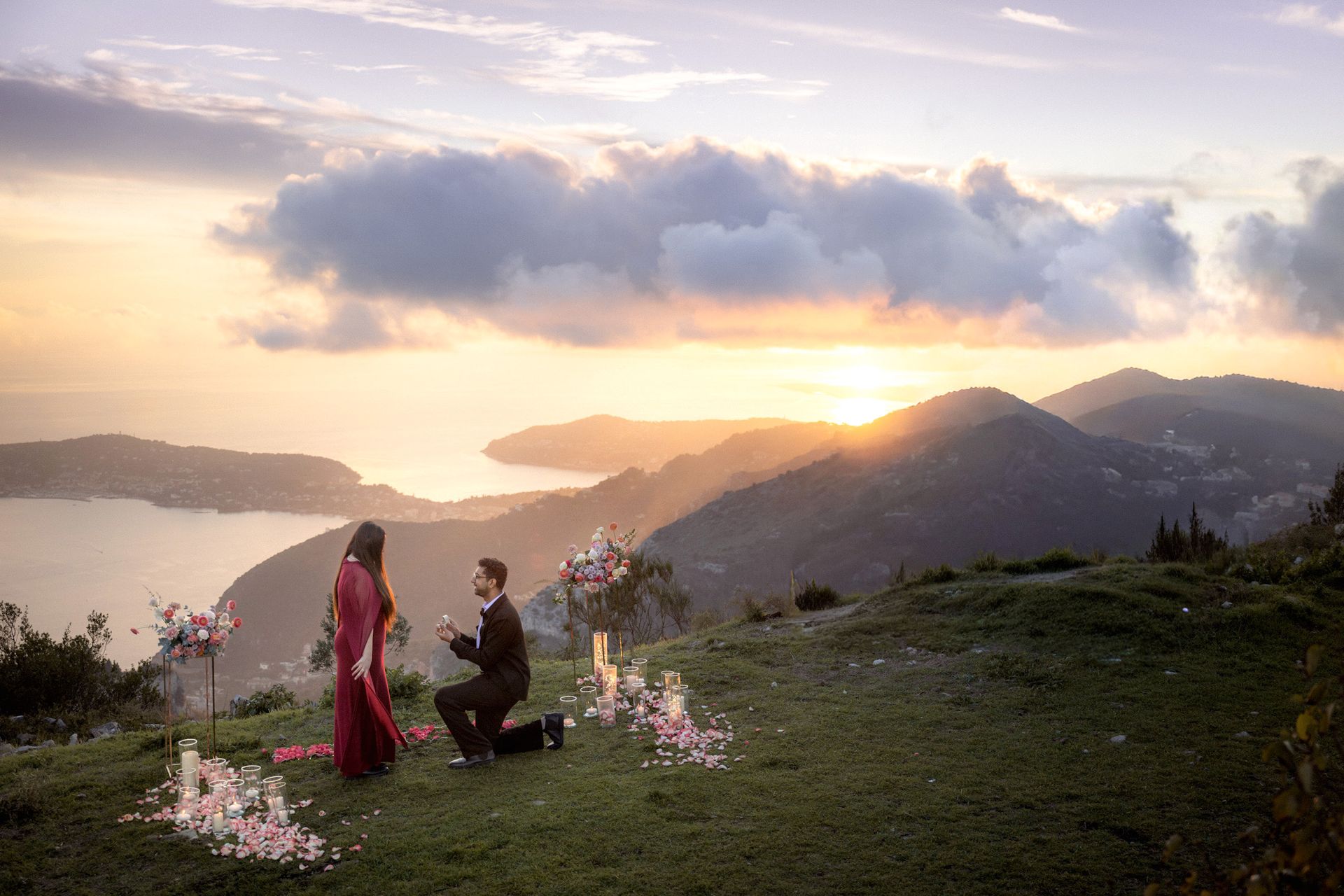 A winter proposal location on the French Riviera, Fort de la Rivere, close to Nice and Monaco.