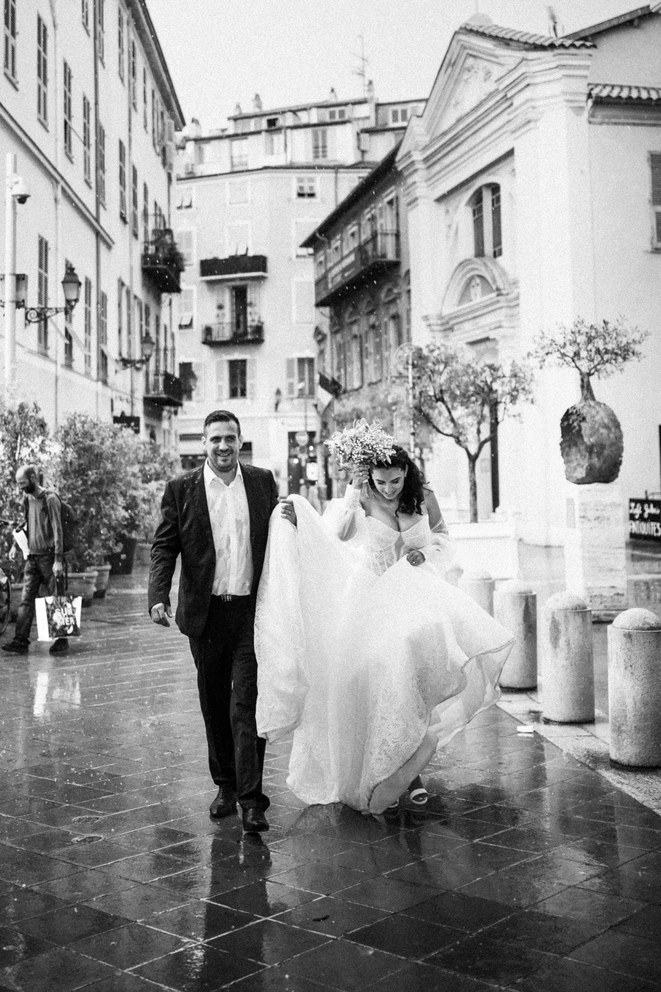 mariage pluvieux, mariage heureux