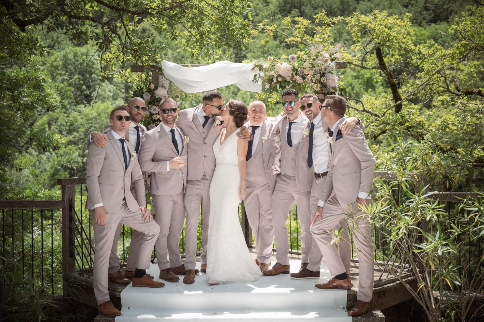 Le Foulon wedding group photos