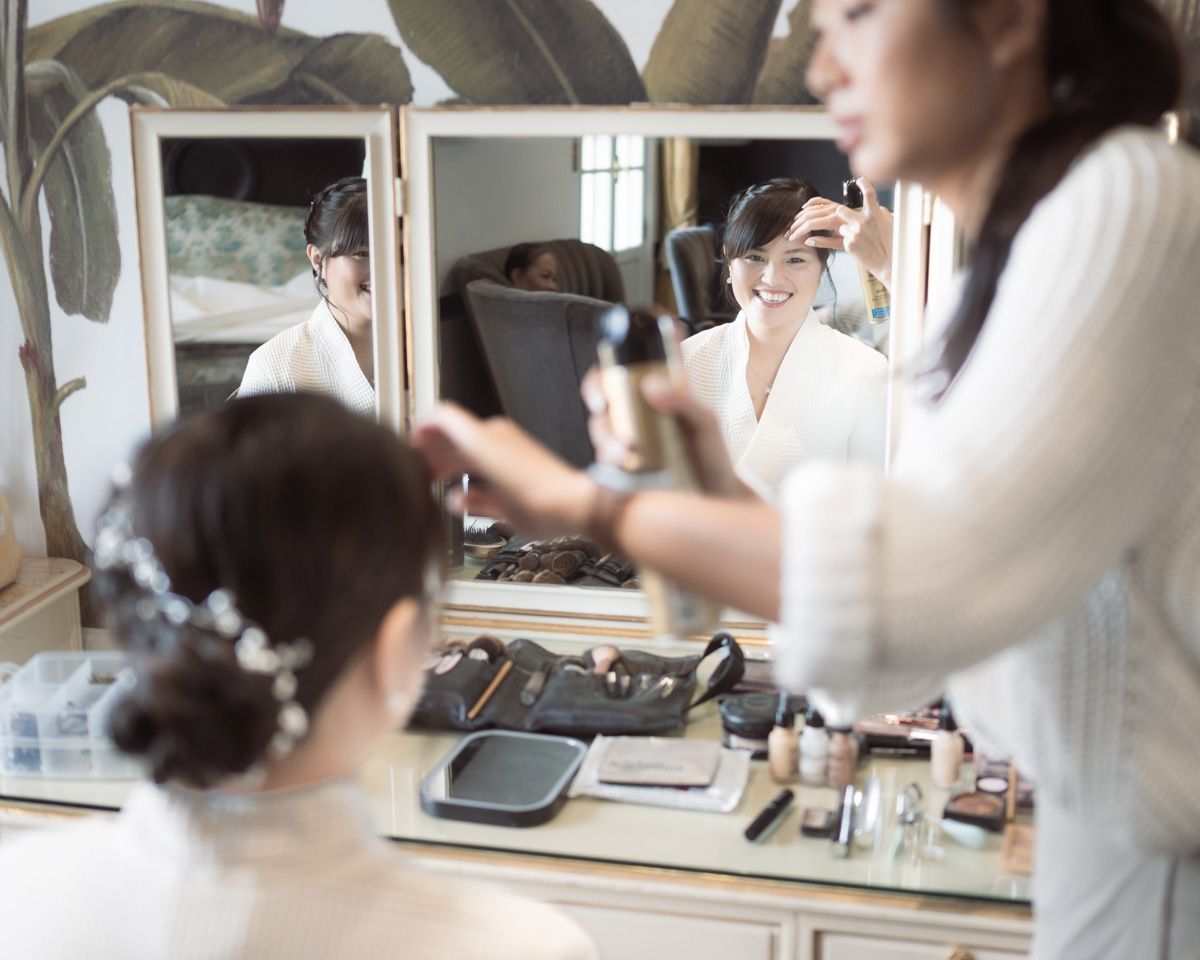 bridal prep in Chateau Cremat, wedding venue, Nice