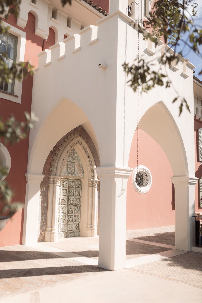 Exterior details of chateau cremat