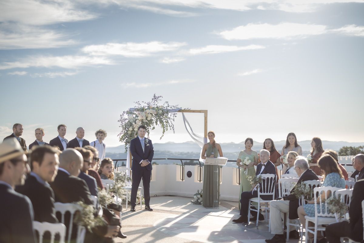 The groom nervously awaiting a bride
