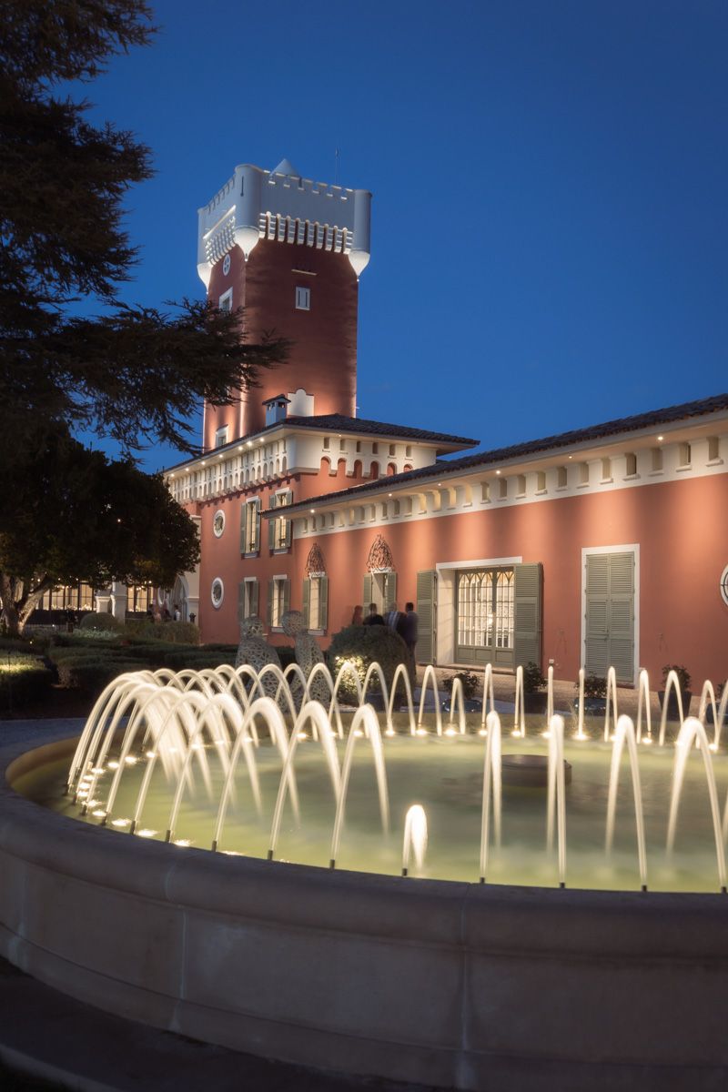 Chateau Crémat at night