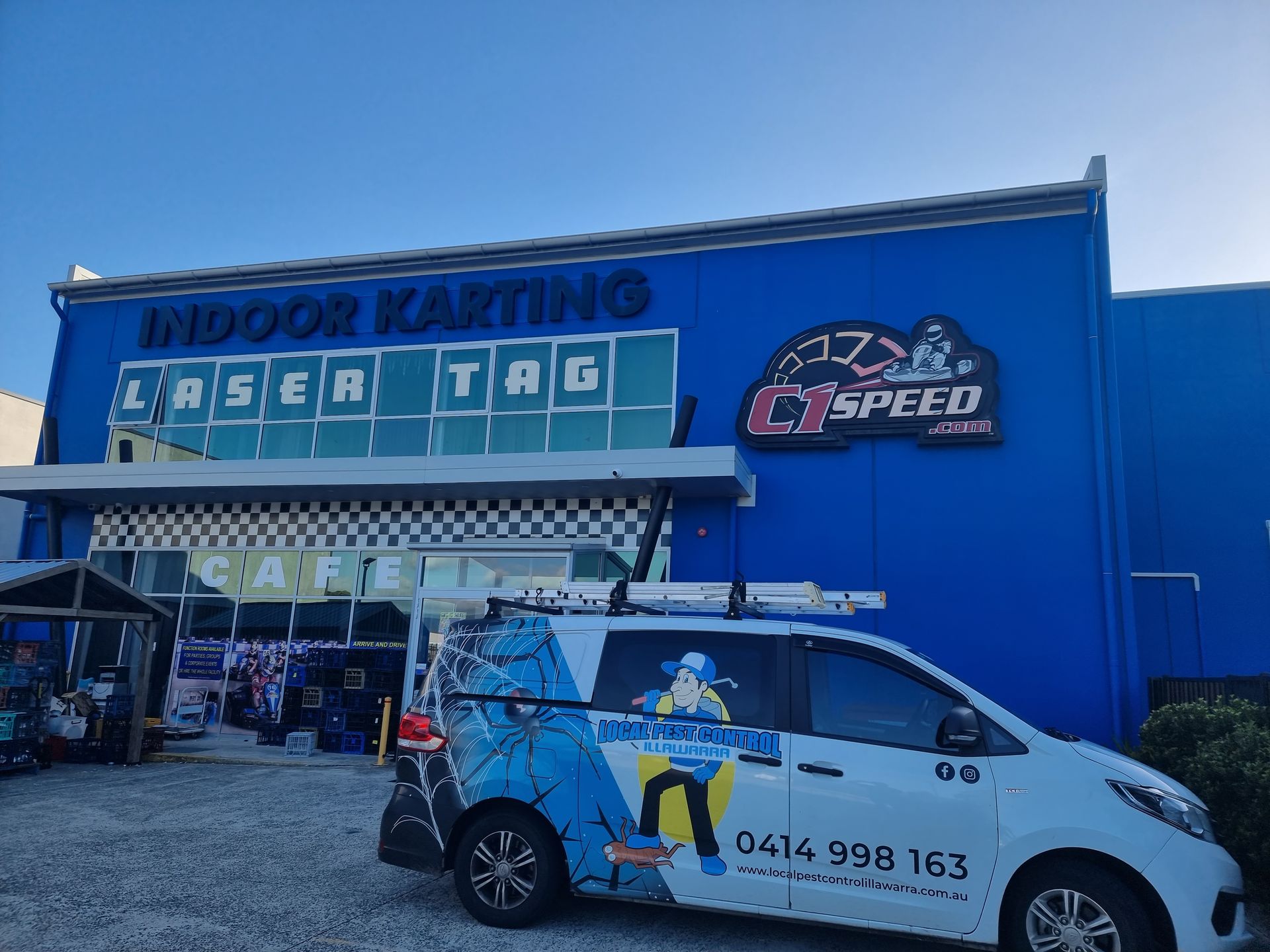 Pest Control Van in Front Of Business — Local Pest Control Illawarra in Figtree, NSW