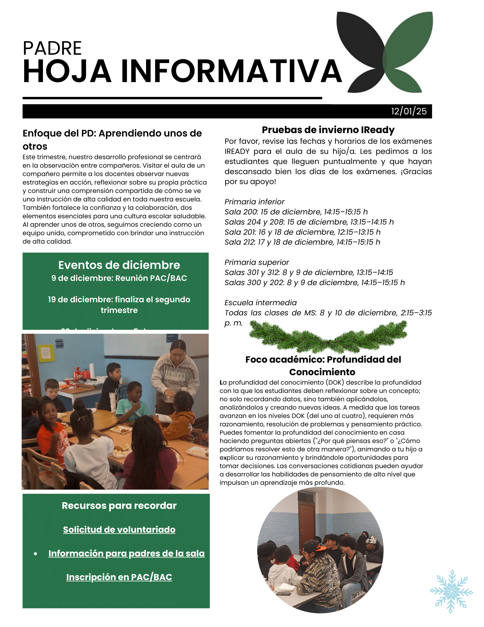 A poster that says clase 2025 fechas para recordar