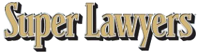 The logo for super lawyers magazine is shown on a white background.