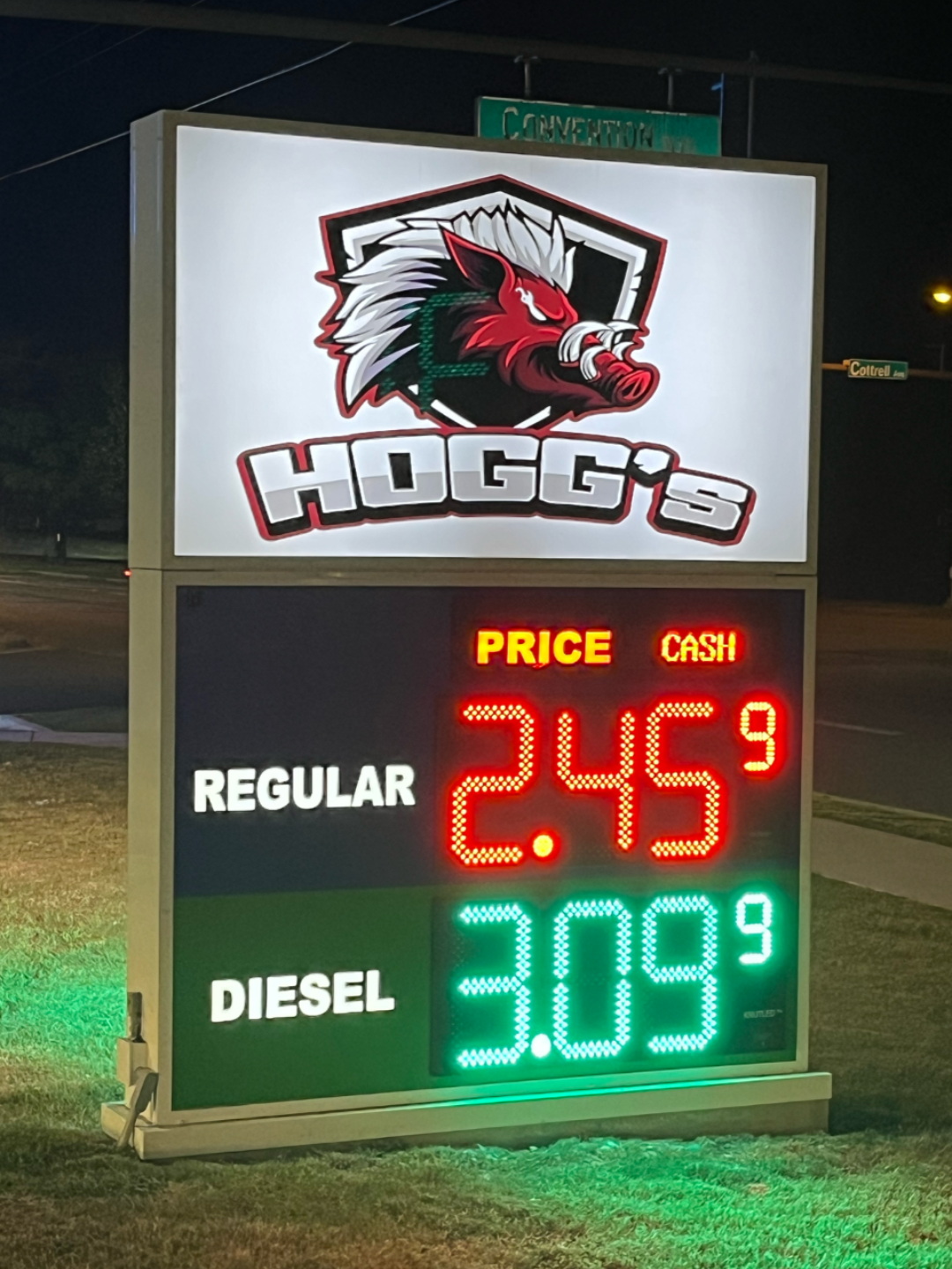 Gas station sign | custom signage arkansas