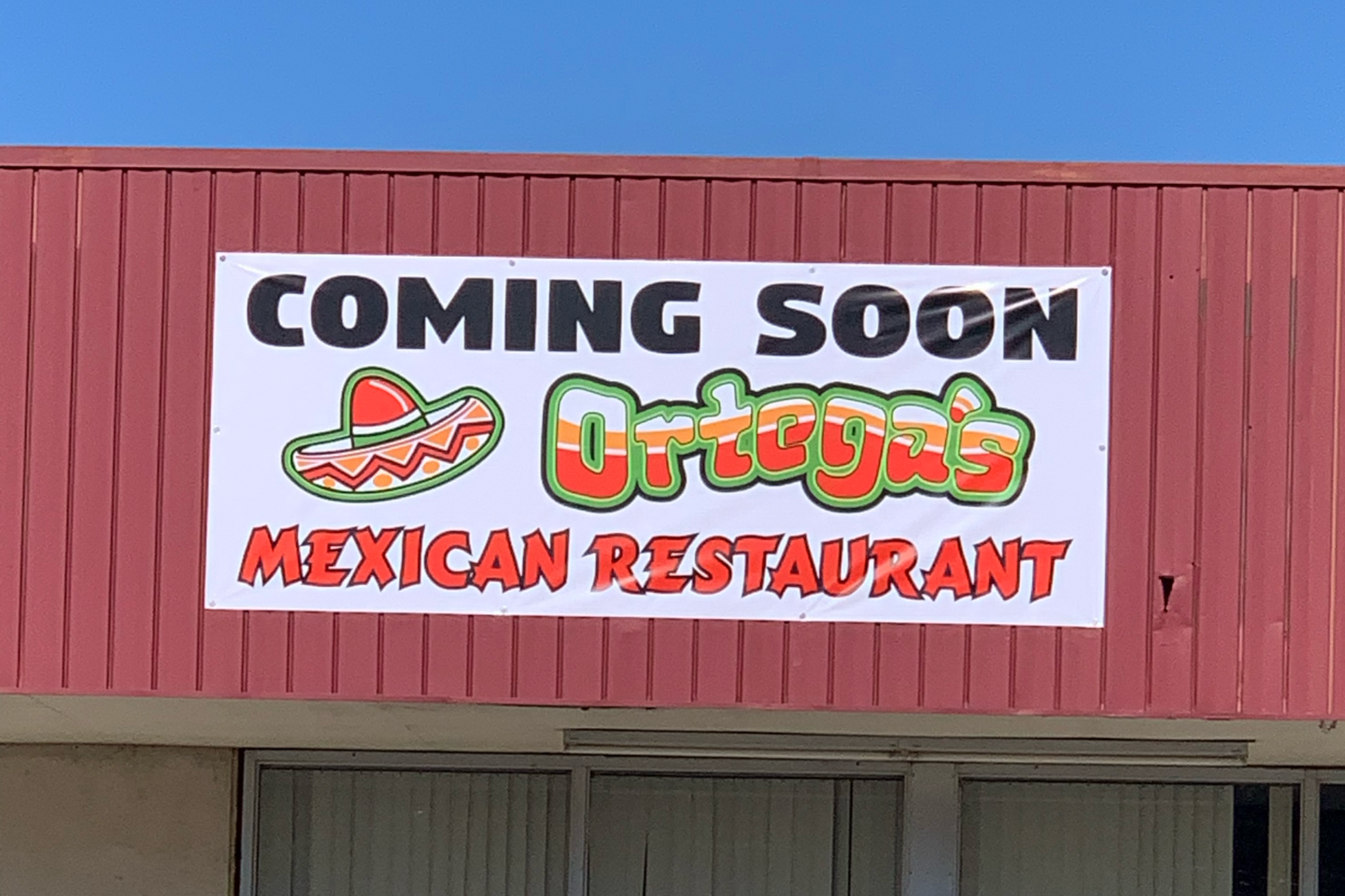 Sign for Ortega's Mexican Restaurant,