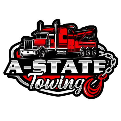 Logo for A-State Towing, | sign printer near me
