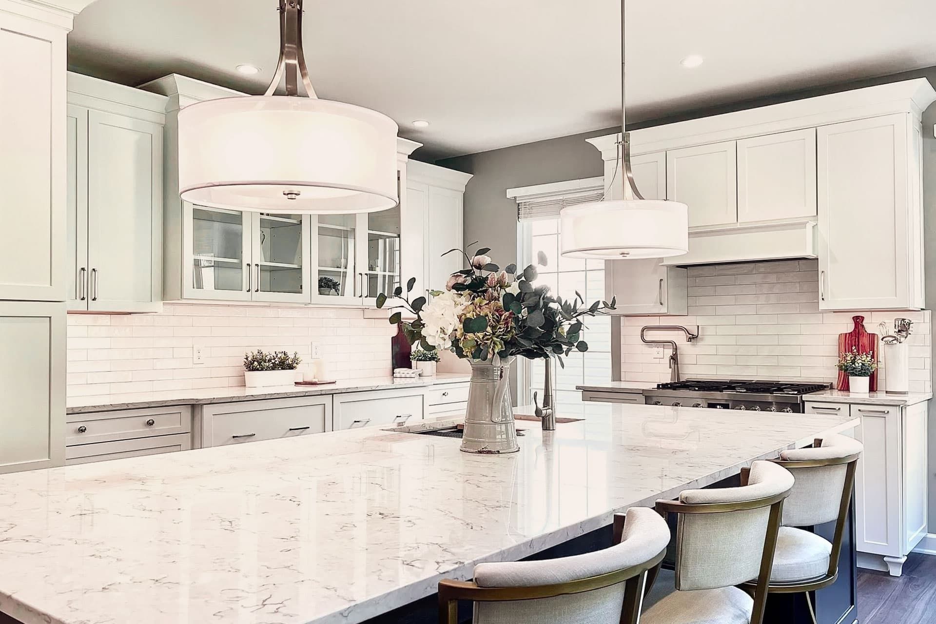 View this clean and neutral kitchen design project.