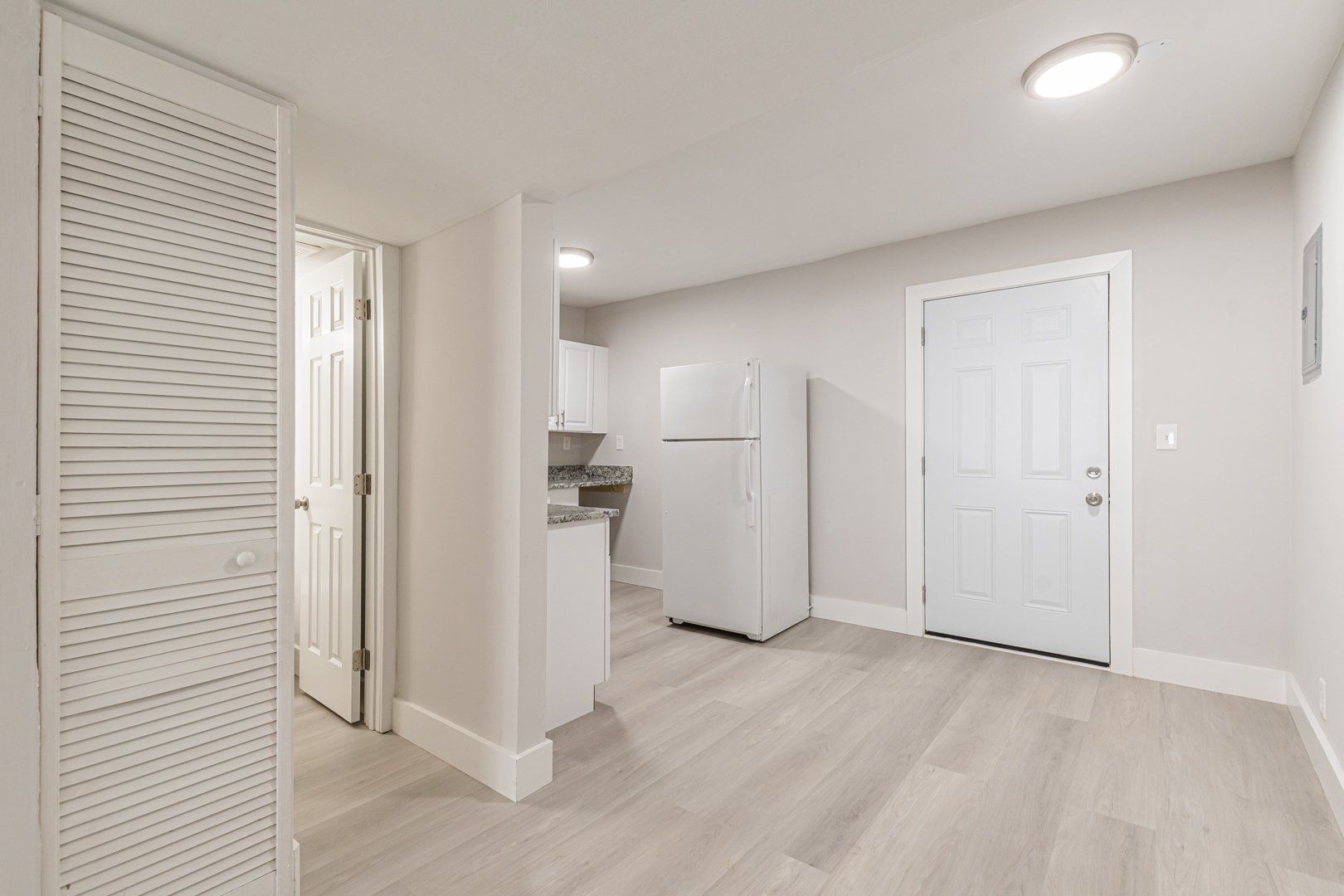 Interior shot with door